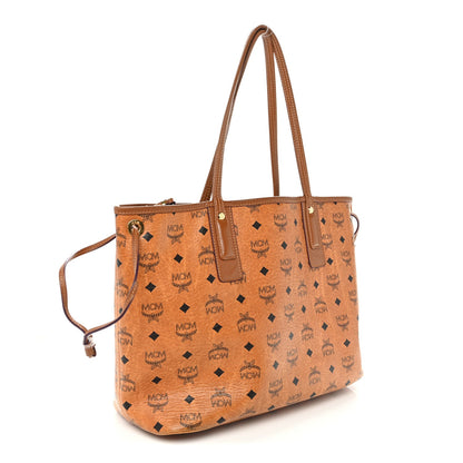 Visetos Medium Liz Reversible Shopper Tote Cognac
