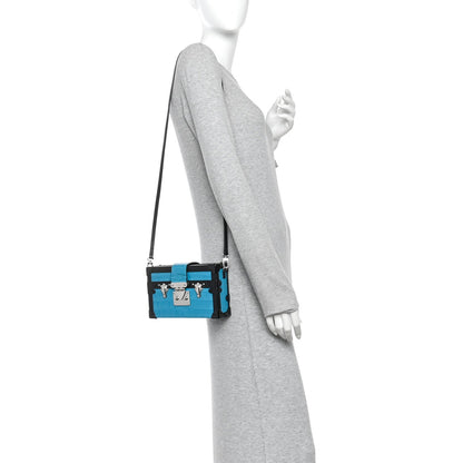 Alligator Petite Malle Blue Black