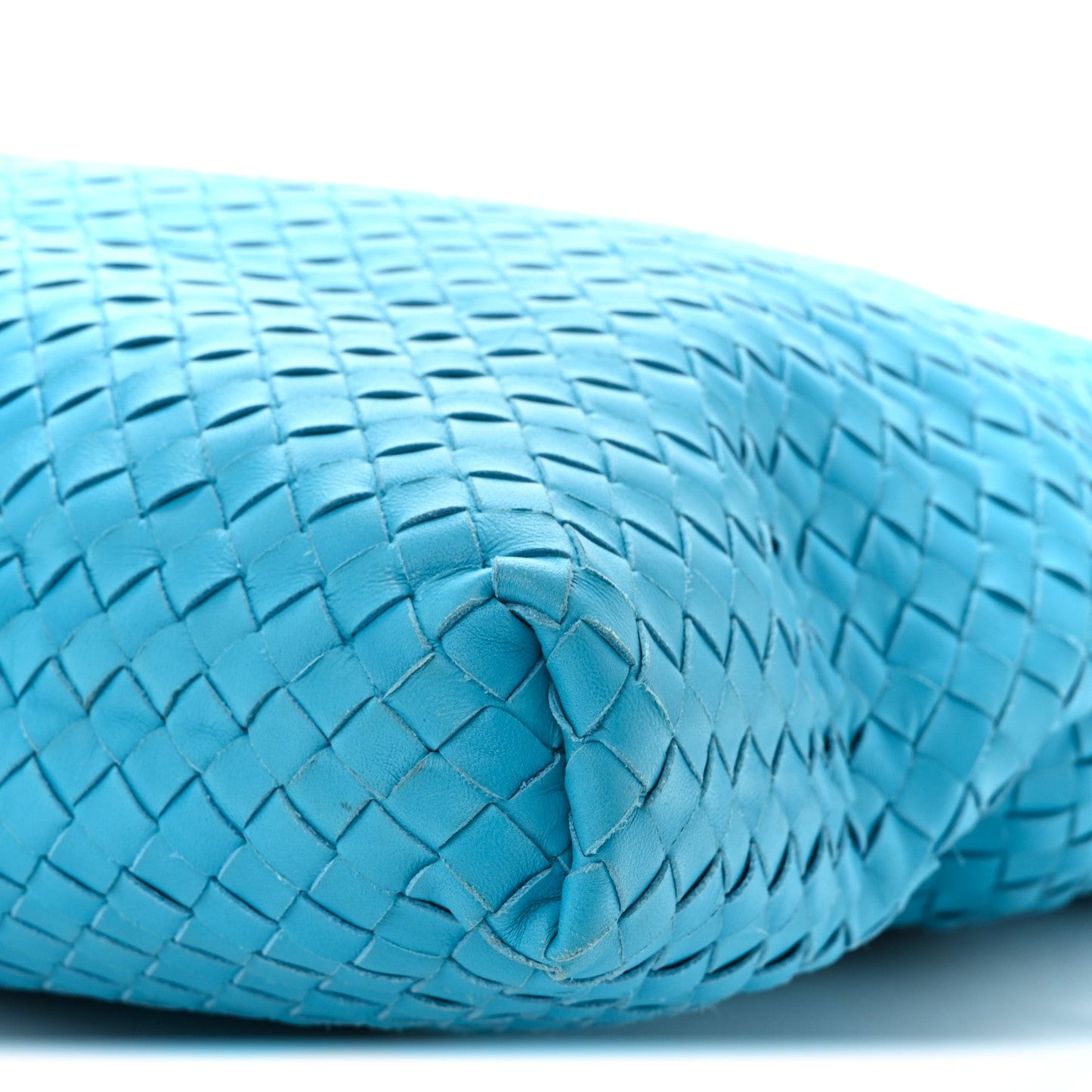Nappa Intrecciato Maxi Convertible Tote Turquoise