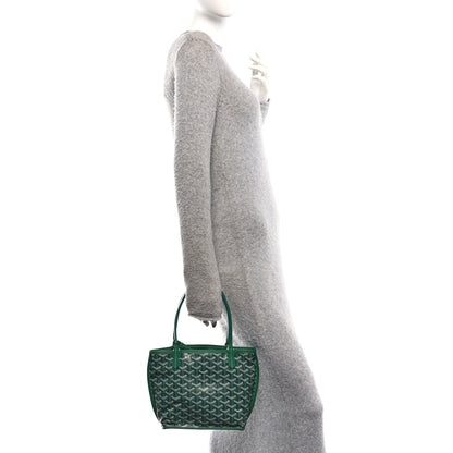 Goyardine Reversible Mini Anjou Green