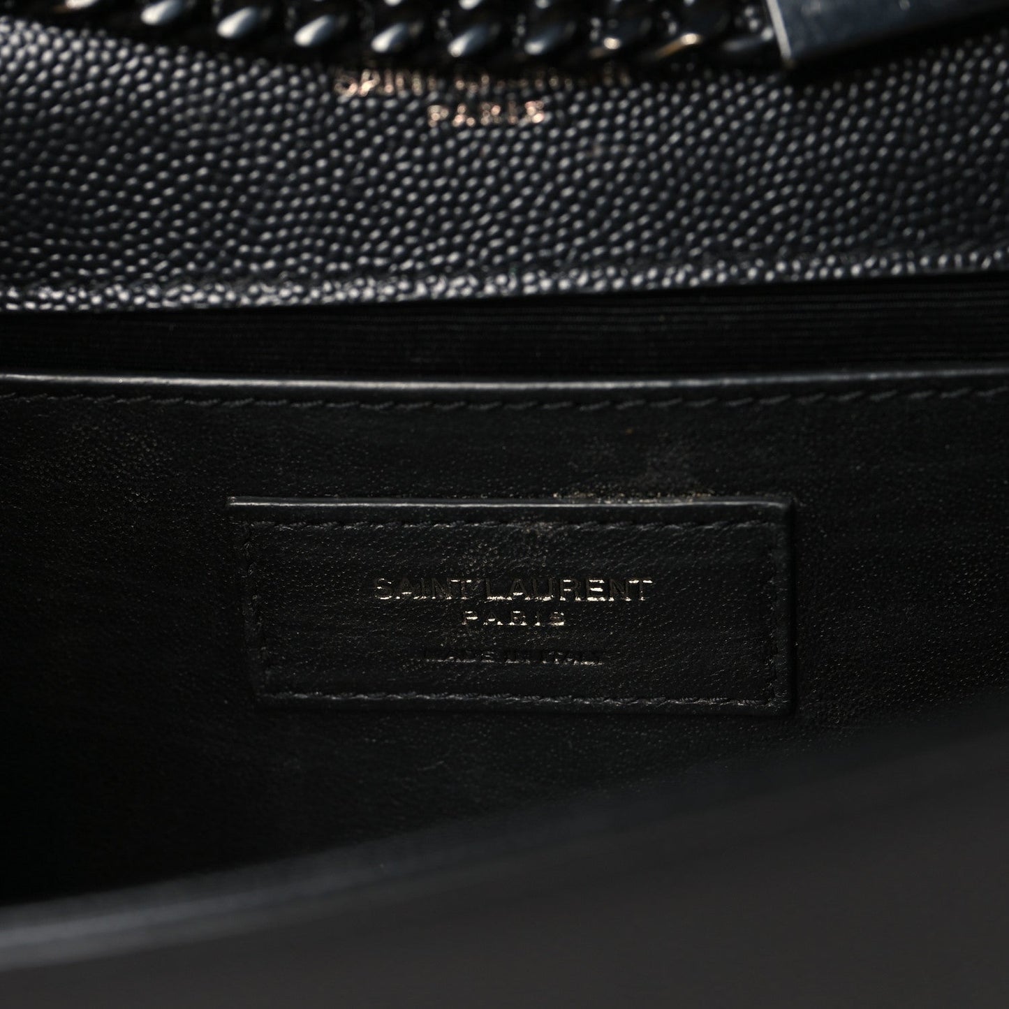 Grain De Poudre Small Monogram Monochrome Kate Satchel Black