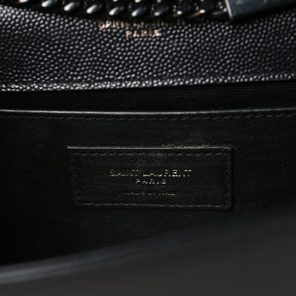 Grain De Poudre Small Monogram Monochrome Kate Satchel Black