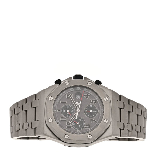Audemars Piguet Titanium 42mm Royal Oak Offshore Chronograph Automatic Watch Grey 26170TI.OO.1000TI.01