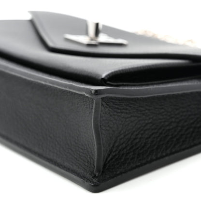 Soft Calfskin My Lockme Chain Pochette Black