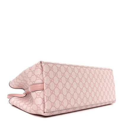 GG Supreme Monogram Emblem Large Tote Bag Light Pink