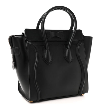 Smooth Calfskin Micro Luggage Black