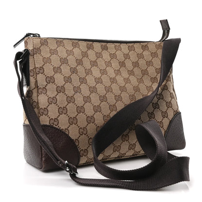 Gucci Monogram Joy Messenger Bag Dark Brown