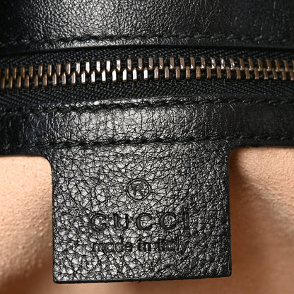 Azalea Calfskin Matelasse Heart Medium GG Marmont Slim Shoulder Bag Black