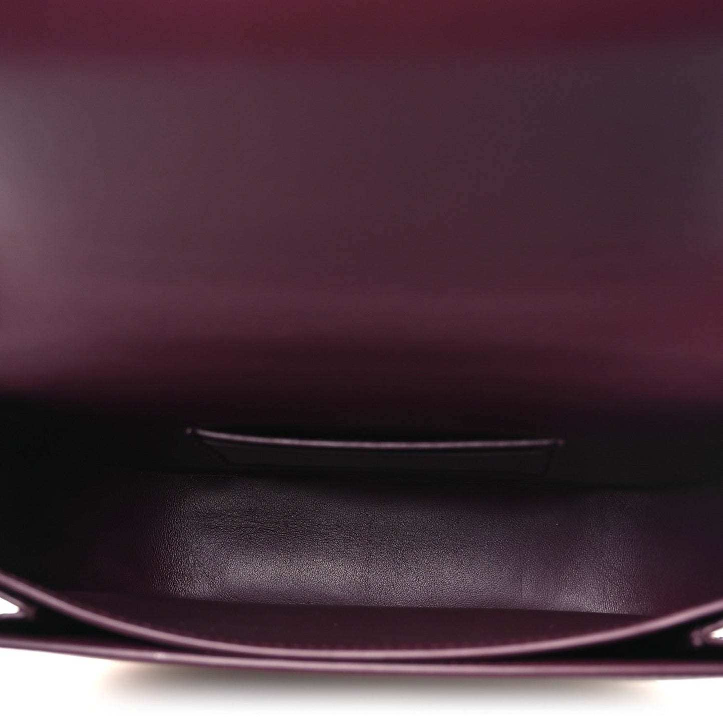 Calfskin Double Gancini Crossbody Plum