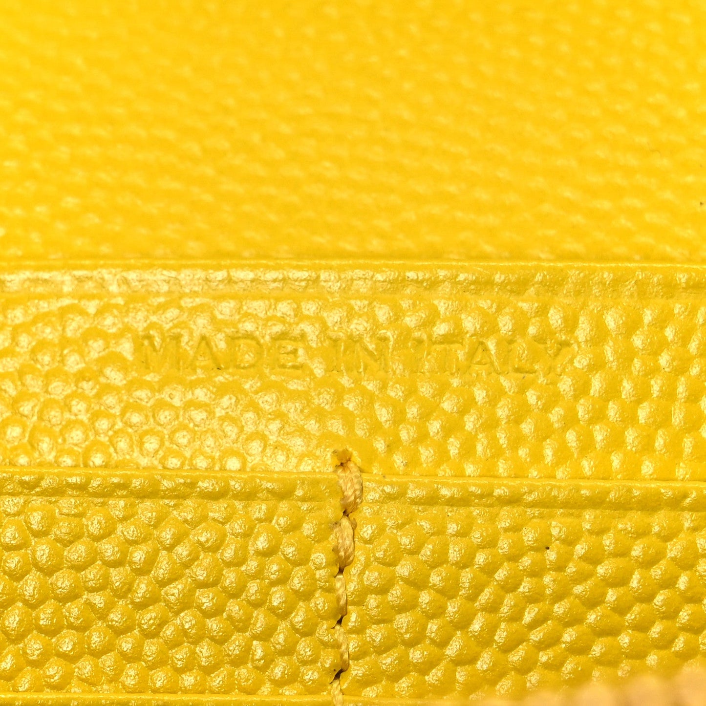 Grain De Poudre Matelasse Chevron Monogram Chain Wallet Yellow