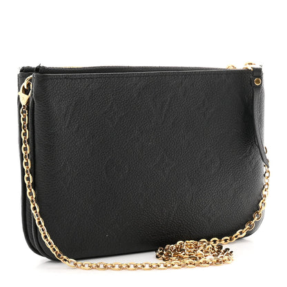 Empreinte Double Zip Pochette Black