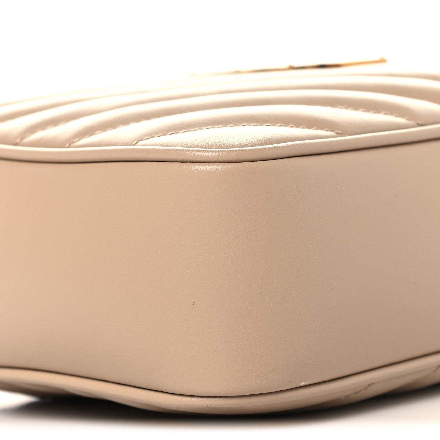 Calfskin Matelasse Monogram Lou Camera Bag Dark Beige