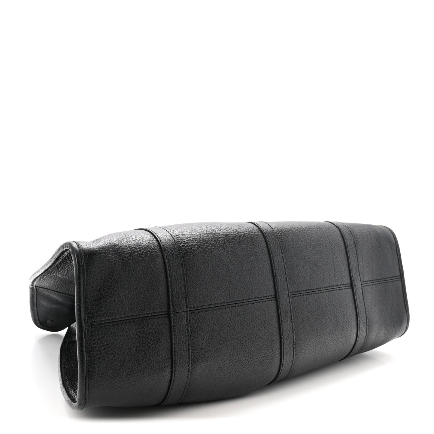 Pebbled Calfskin Large Joy Shoulder Bag Black