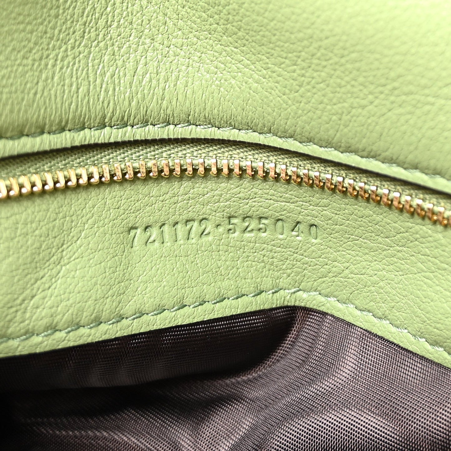 Roxy Calfskin Web Medium Blondie Top Handle Shoulder Flap Bag Salamander Green
