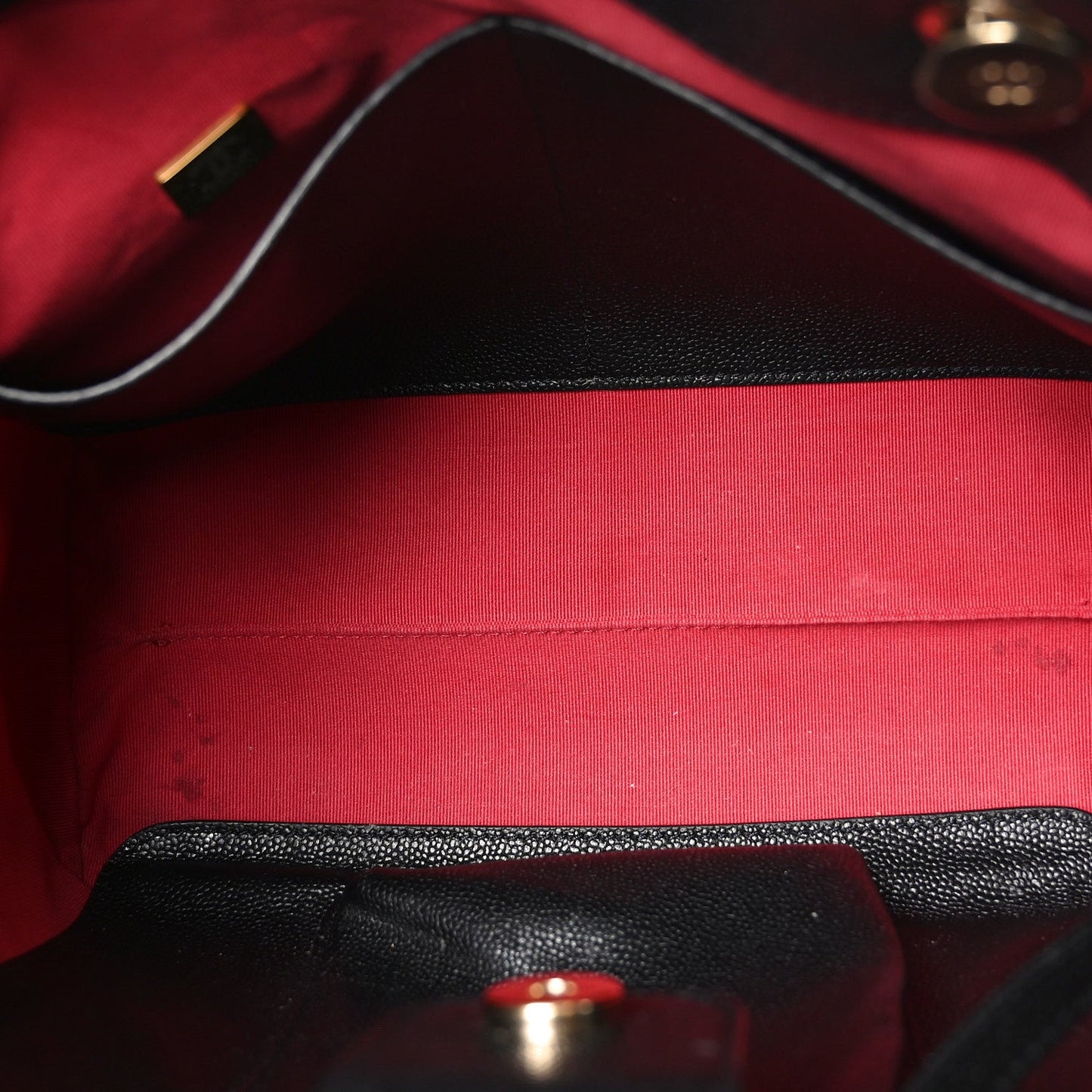 Caviar Quilted Small Shopping Tote Black
