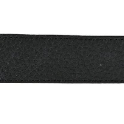 Taurillon Calfskin 30mm LV Initiales Reversible Belt 80 32 Black