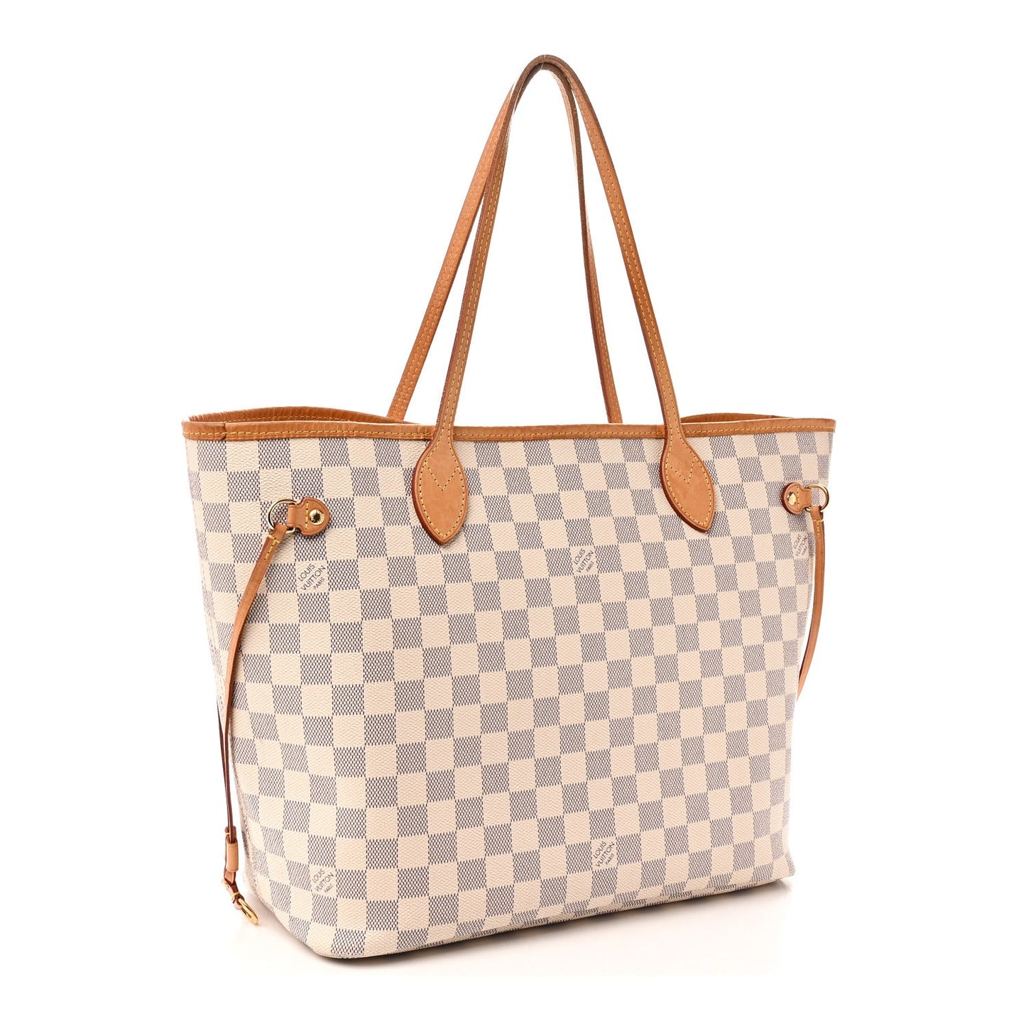 Damier Azur Neo Neverfull MM Rose Ballerine