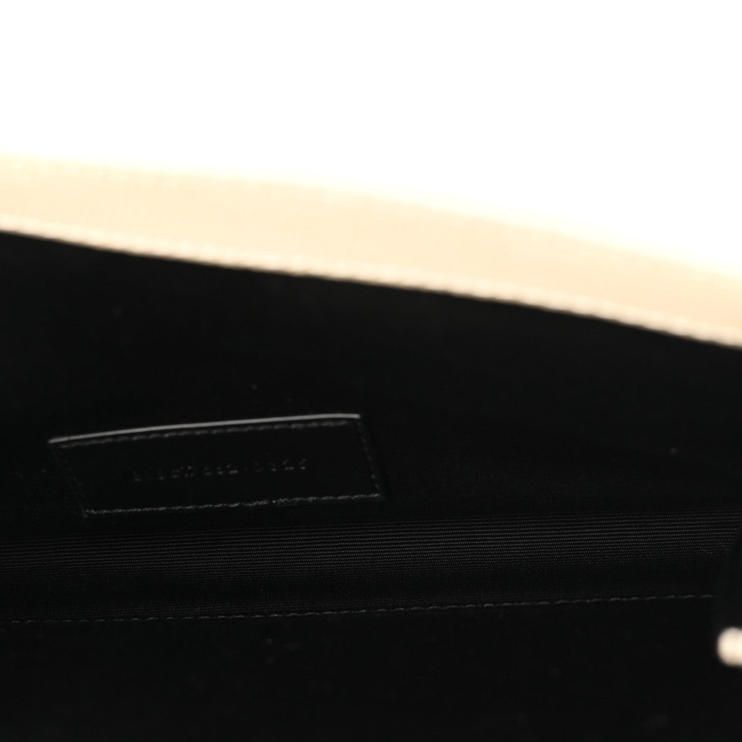 Grain De Poudre Matelasse Chevron Monogram Envelope Clutch Crema Soft