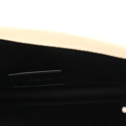 Grain De Poudre Matelasse Chevron Monogram Envelope Clutch Crema Soft
