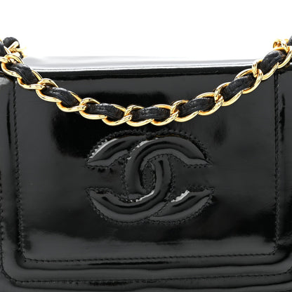 Patent Mini Flap Black