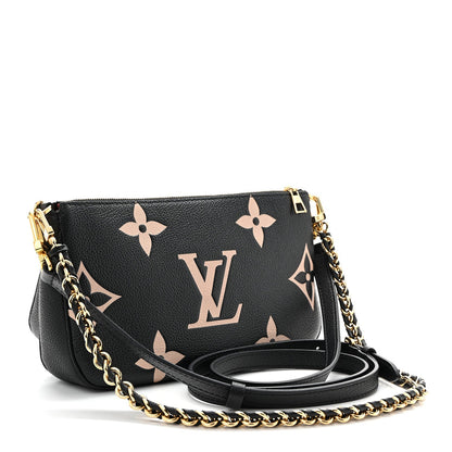 Empreinte Monogram Giant Multi Pochette Accessories Black Beige