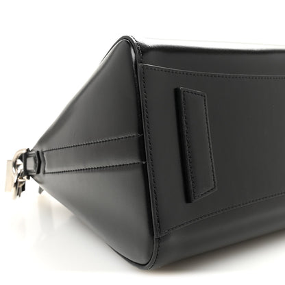 Shiny Lord Calfskin Small Antigona Black