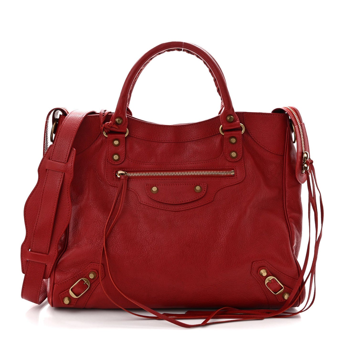Sugar Goatskin Classic Gold Hardware Velo Rouge Coquelicot