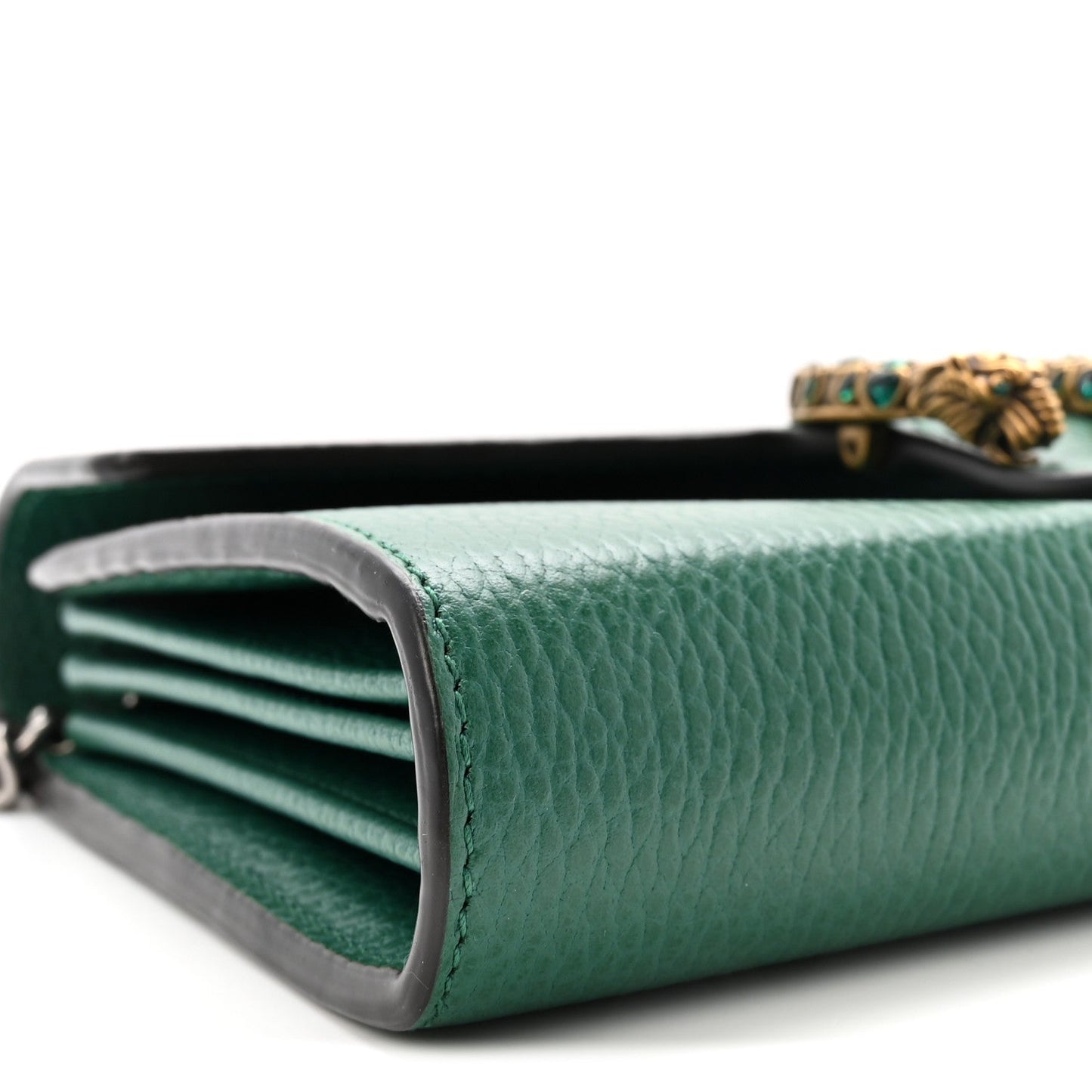 Calfskin Mini Dionysus Chain Wallet Emerald