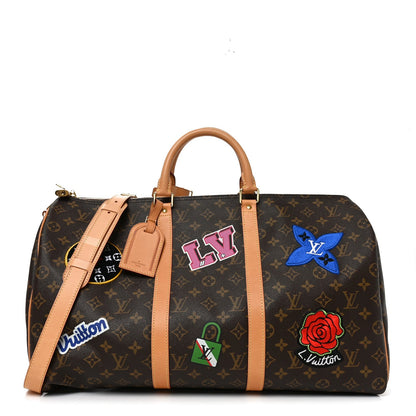 Monogram Patches Keepall Bandouliere 50