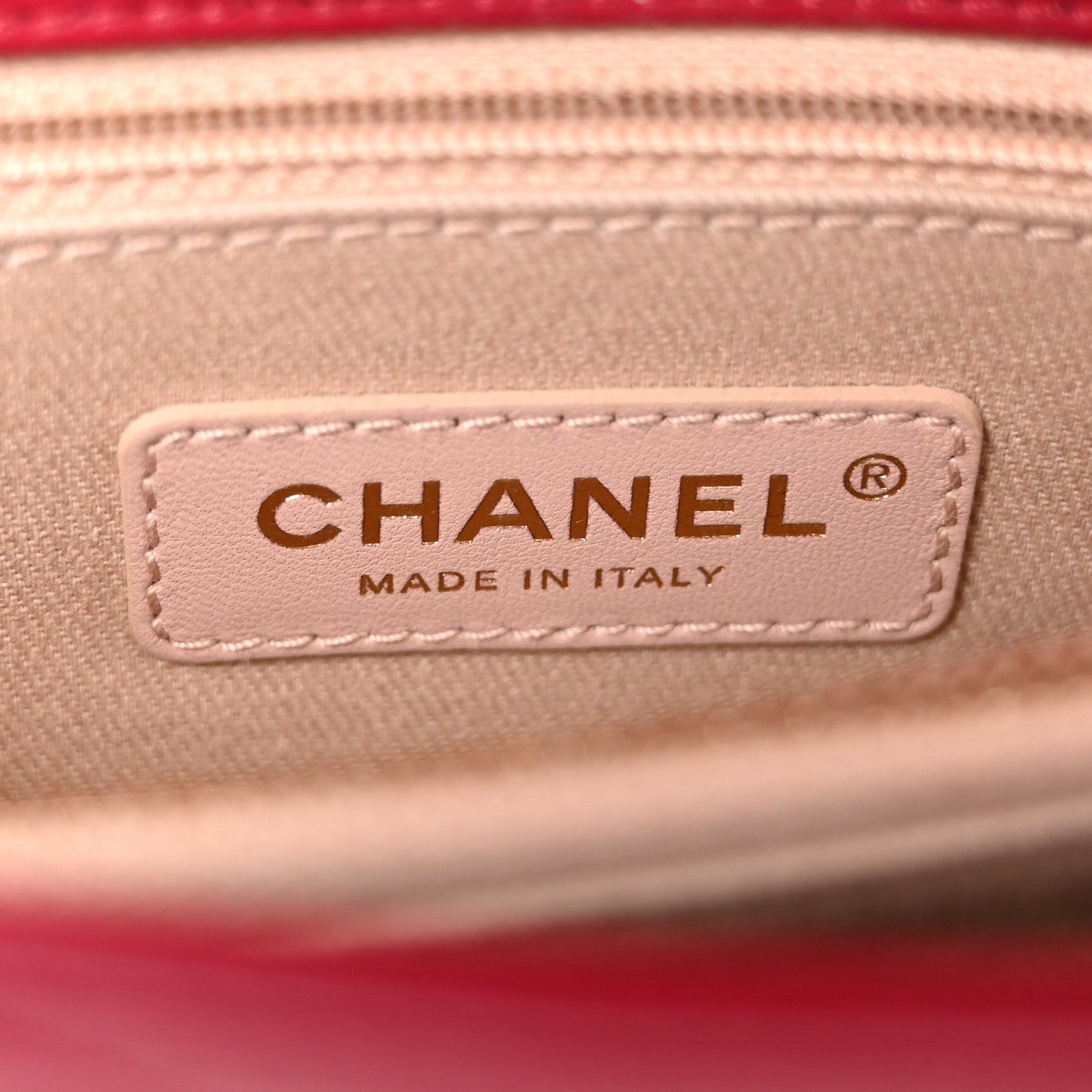 Calfskin Chevron Stitched Small Coco Flap Bag Pink