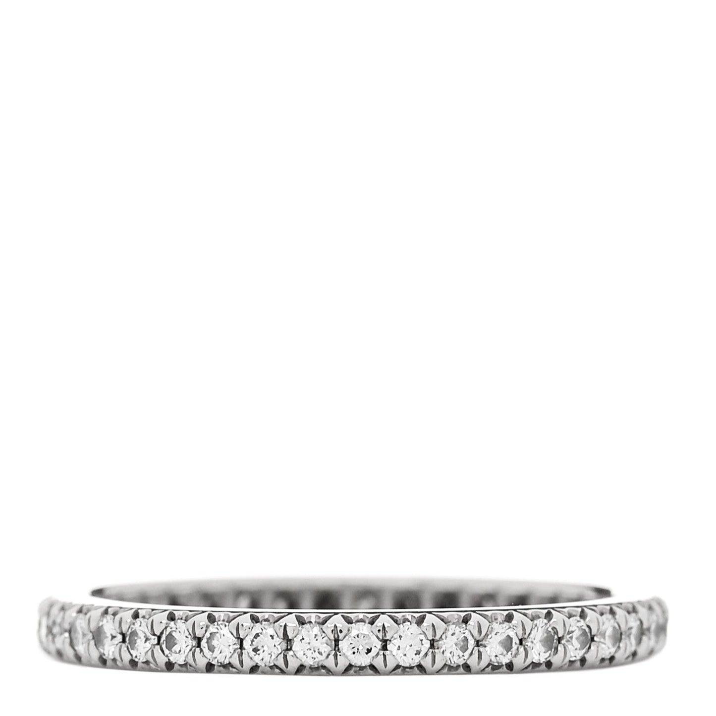 Platinum Diamond .32ctw Soleste Eternity Band Ring 50 5.5
