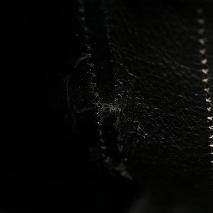 Metallic Goatskin Logo XXS Everyday Tote Argent Black