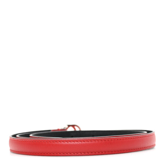 Moon Calfskin Nickel Interlocking G 20mm Belt 90 36 Tabasco