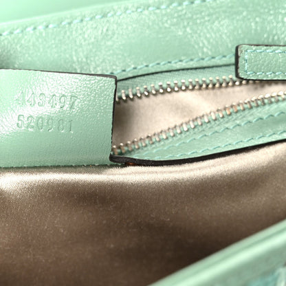 Sequin Satin Calfskin Matelasse Diagonal Small GG Marmont Shoulder Bag Grigio Argento Verde Chiaro Rosa Giallo Light Water Green