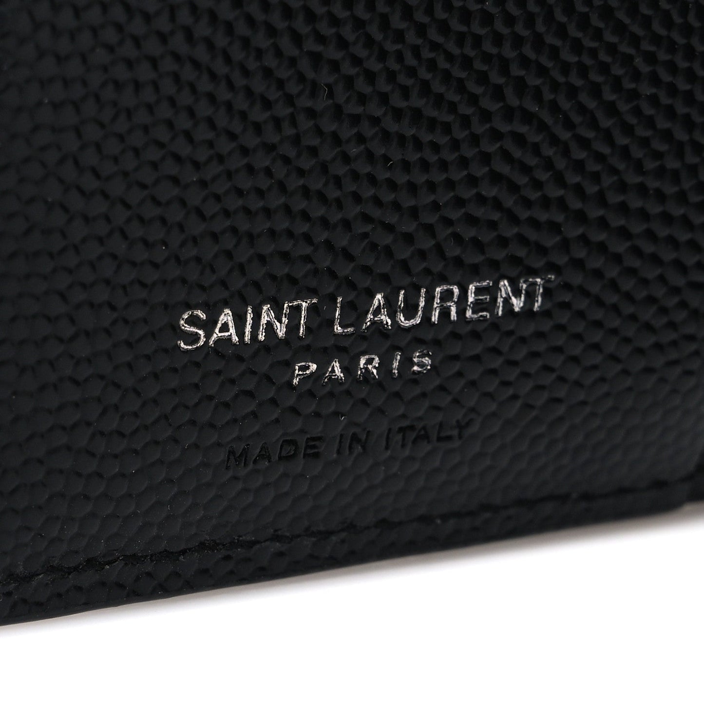 Grain De Poudre Matelasse Chevron Monogram Zipped Card Case Black