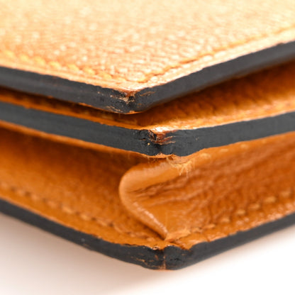 Chèvre Mysore Bearn Gusset Wallet Jaune Ambre