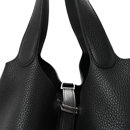 Taurillon Clemence Picotin Lock 26 GM Black