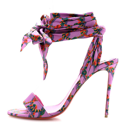 Crepe Satin Naja Chain Sandale Du Desert 100 Ankle Wrap Sandals 39.5 Gummy