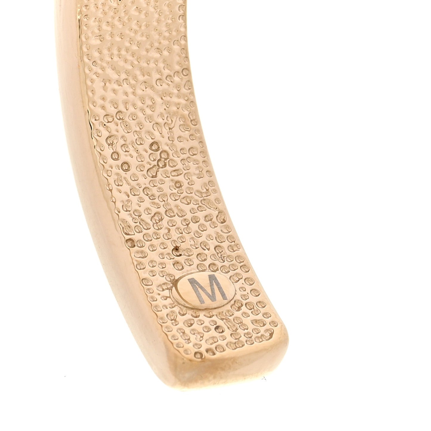 Resin Metal CC Cuff Bracelet M Gold Pink