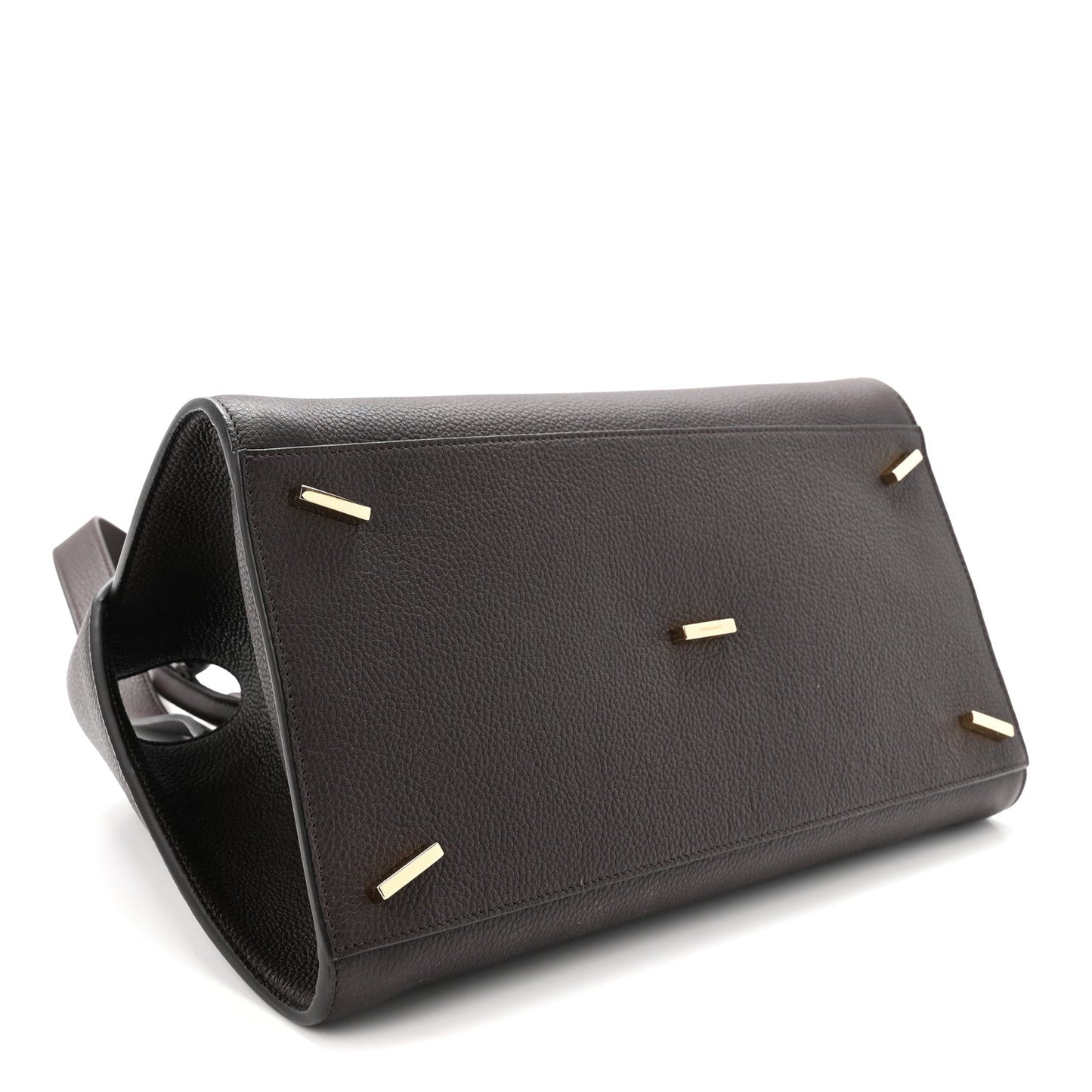 Calfskin Small Hug Bag Testa Di Moro Burnt Ocra