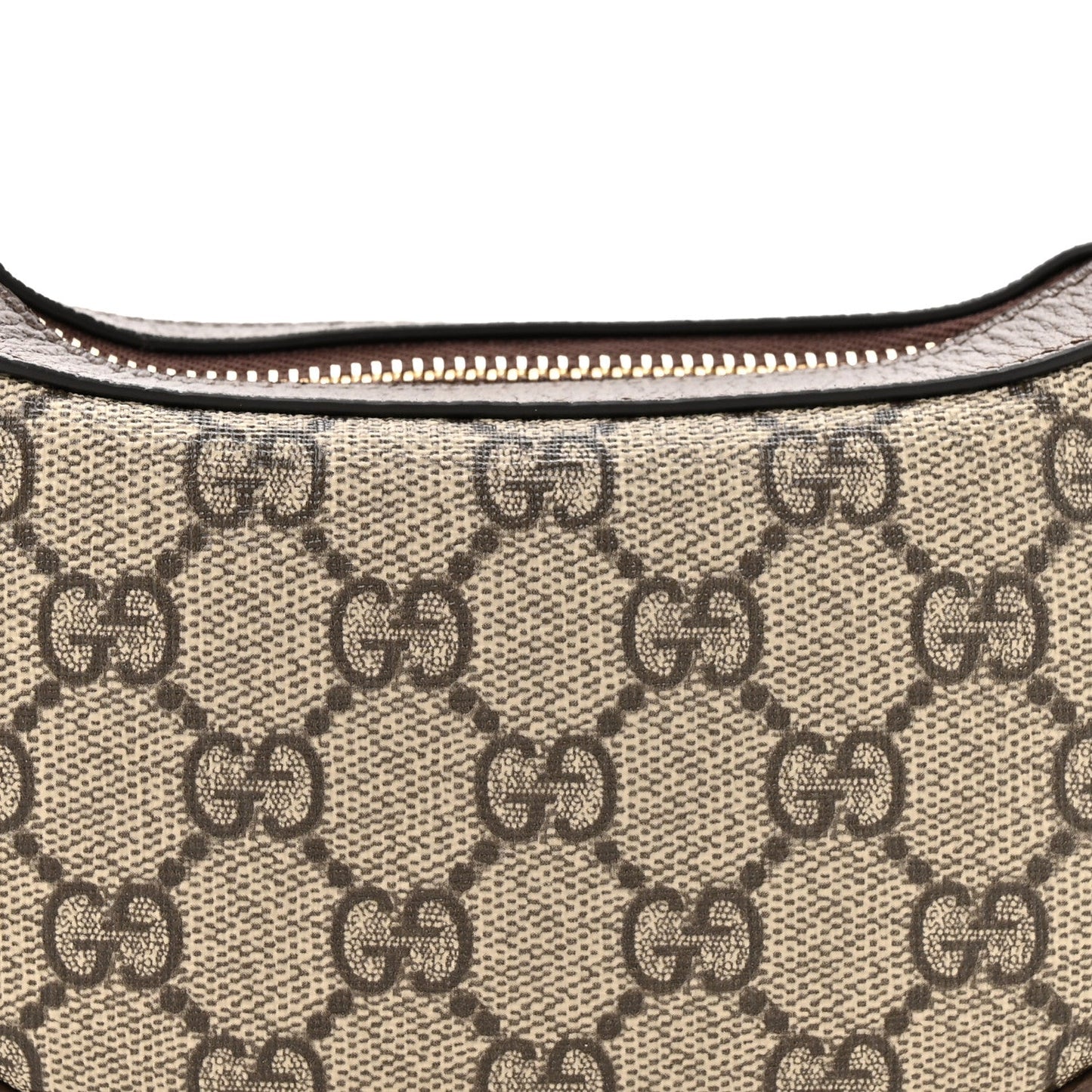 GG Supreme Monogram Textured Dollar Calfskin Web Mini Ophidia Bag Beige Ebony New Acero