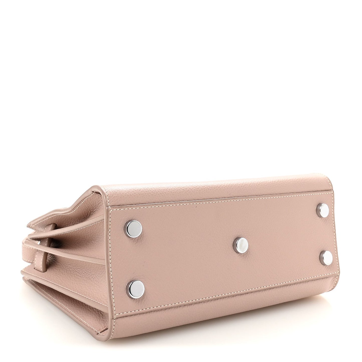 Grained Calfskin Nano Sac De Jour Antique Rose