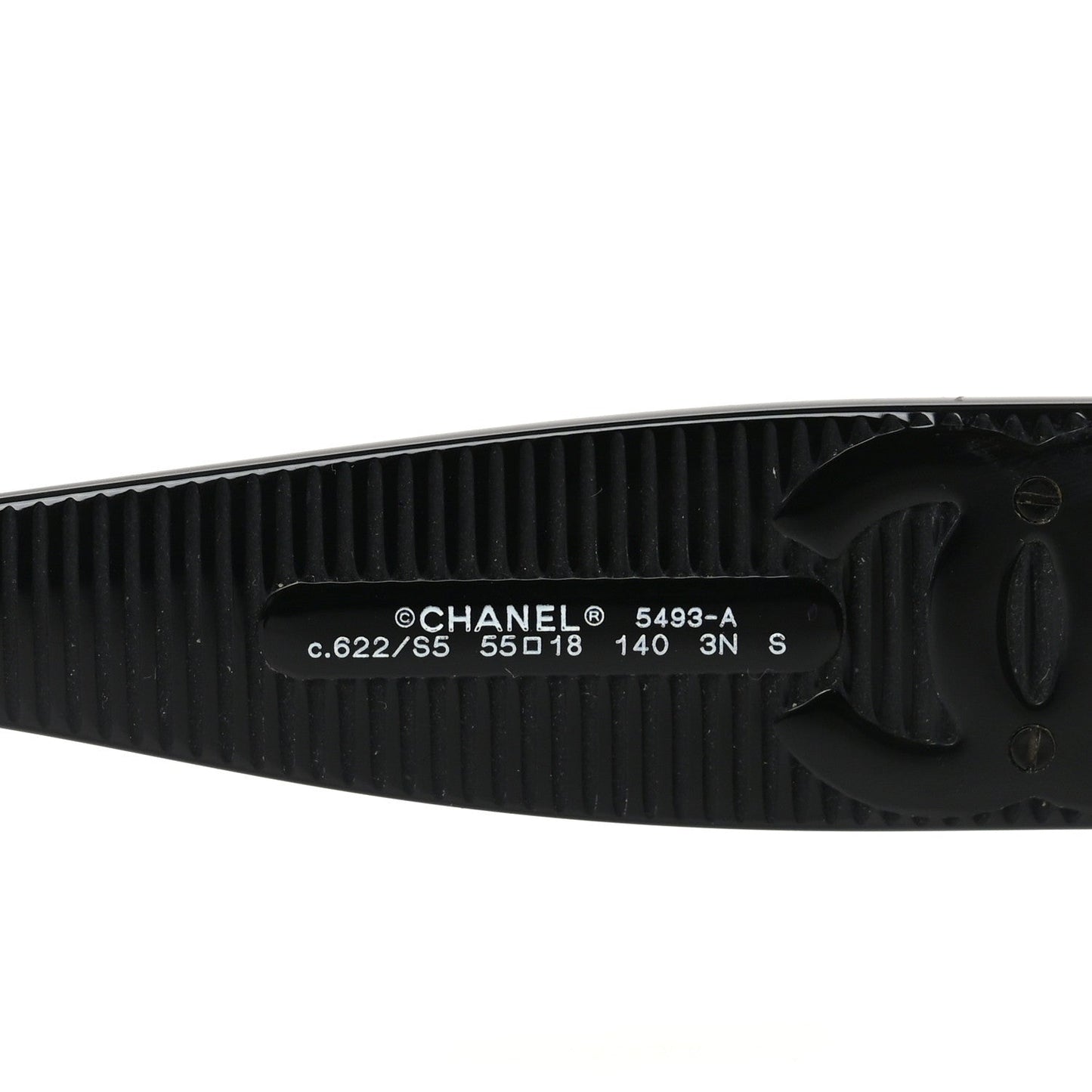 Acetate Rectangle Sunglasses 5493-A Black Brown