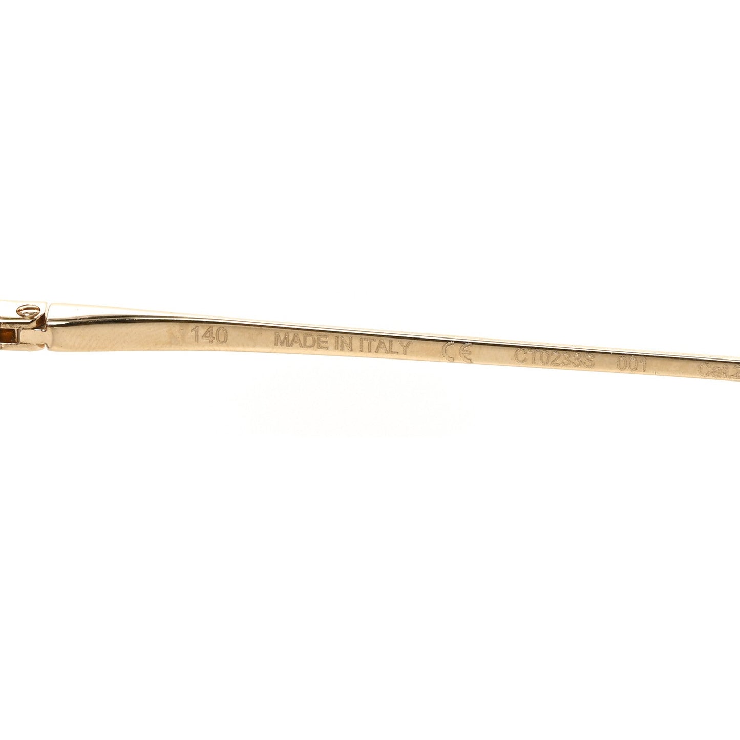 Panthere De Cartier Aviator Sunglasses CT0233S Gold