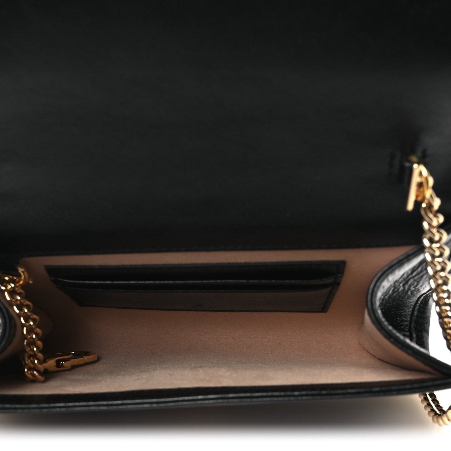 Textured Calfskin Web Mini Rajah Slim Flap Shoulder Bag Black