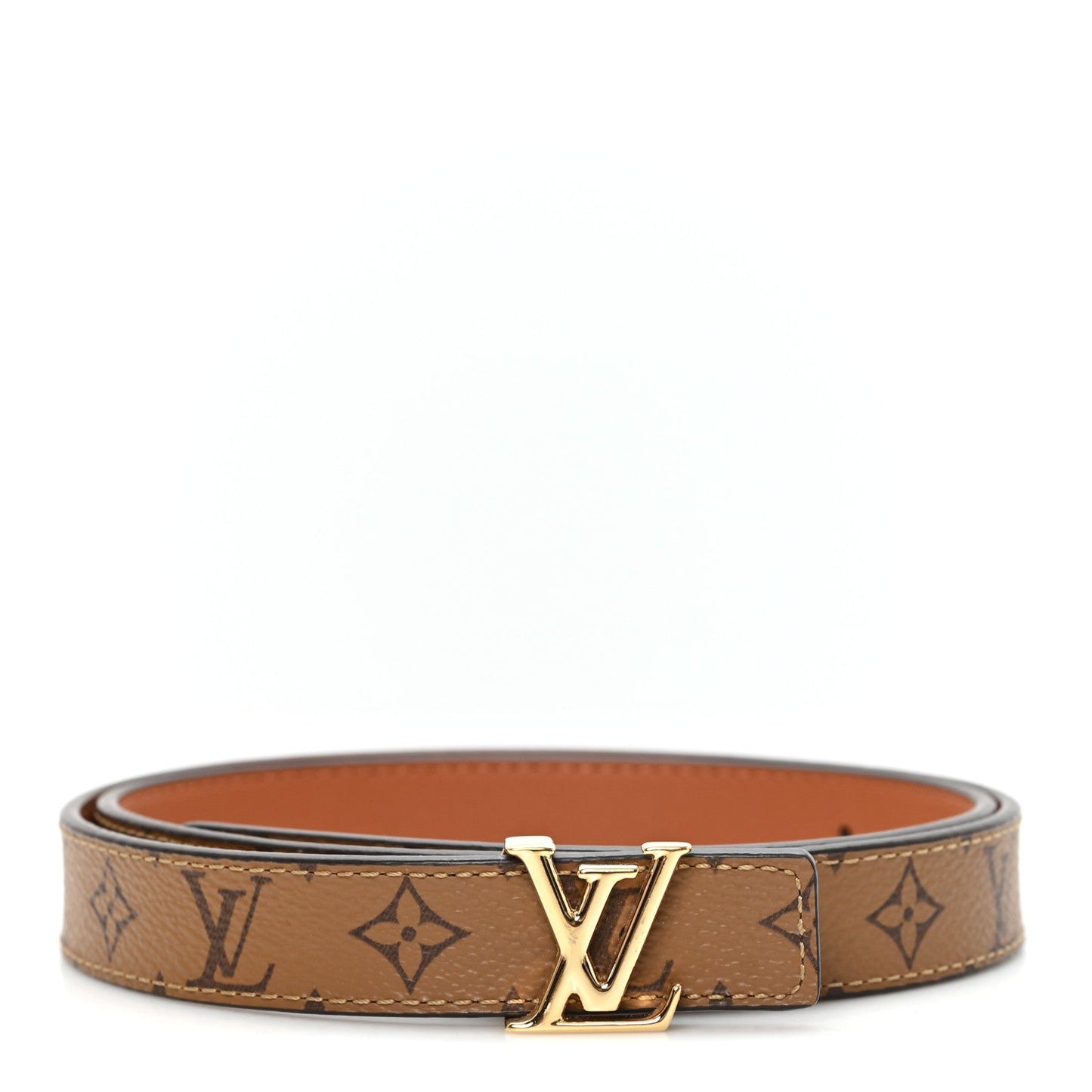 Calfskin Reverse Monogram 20mm LV Iconic Reversible Belt 75 30 Black