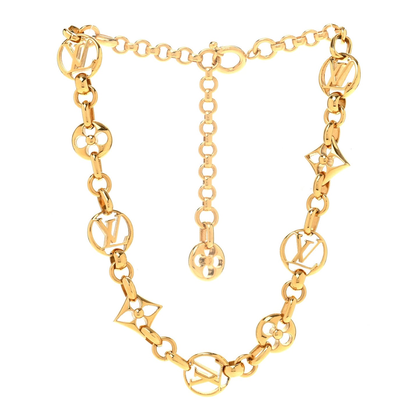 Metal Crazy in Lock Necklace Gold