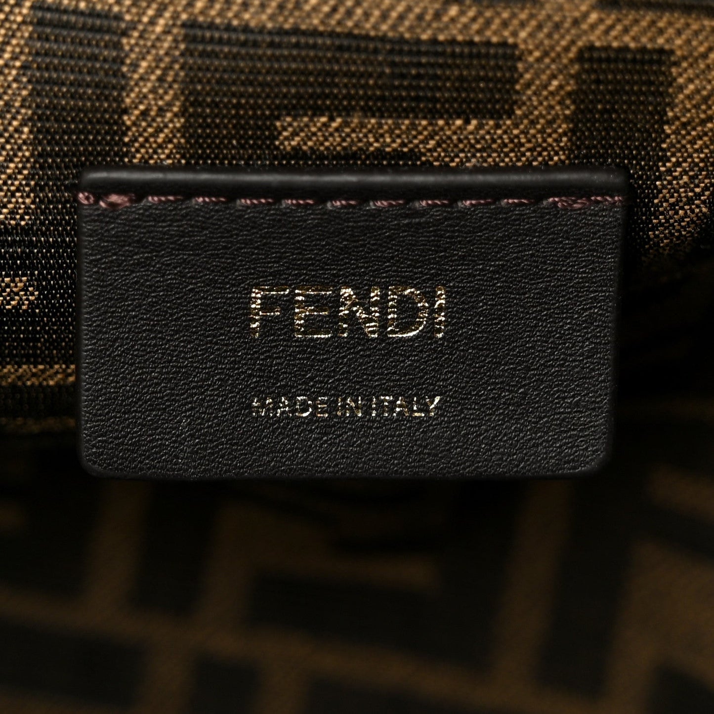 Shiny Nappa Medium Fendi First Caramello