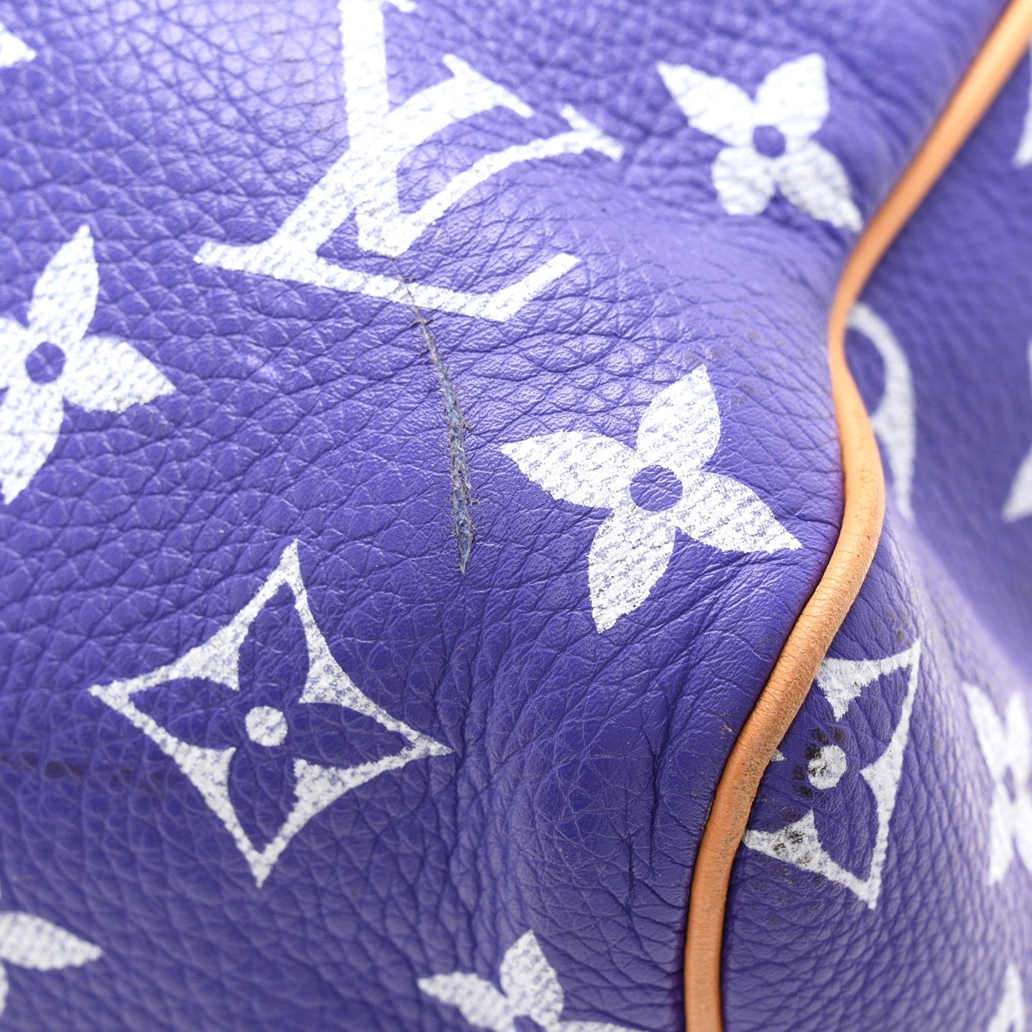 Calfskin Monogram Speedy P9 Bandouliere 40 Amethyst