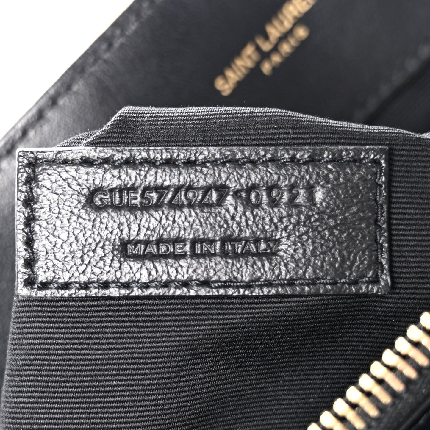 Calfskin Y Quilted Monogram Large Loulou Chain Satchel Black